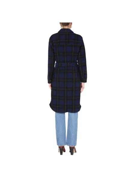 Trencz Woolrich wełniany niebieski