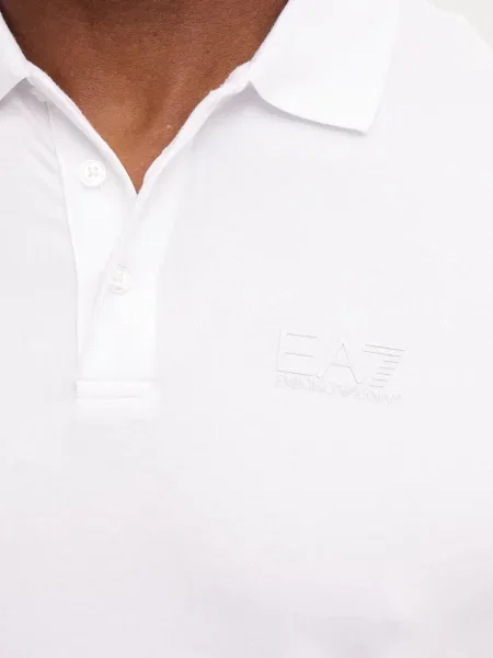 Emporio Armani póló férfi elasztánnal fehér