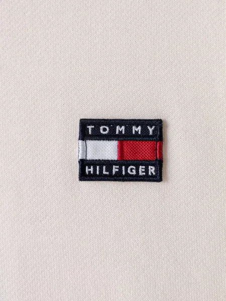 Суичър с качулка Tommy Hilfiger бежово
