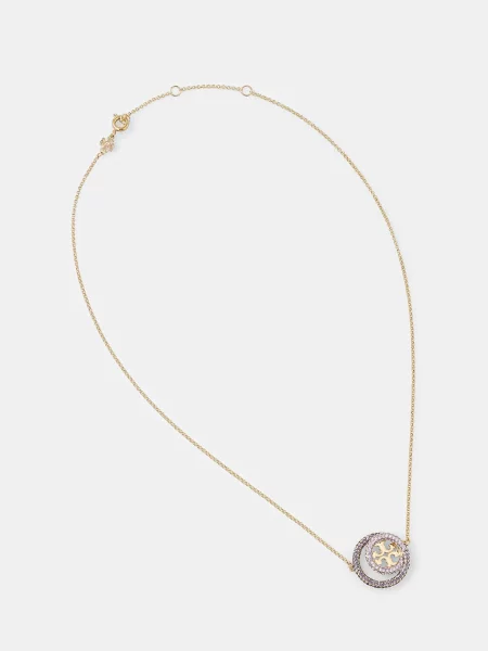 Tory Burch colier placat cu aur Miller Pave