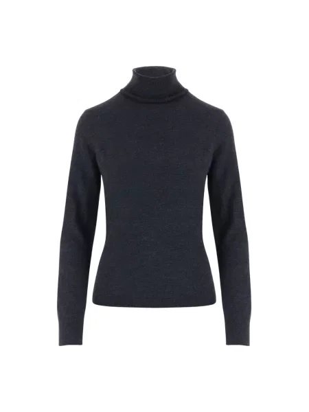 Sweter z golfem Allude szary