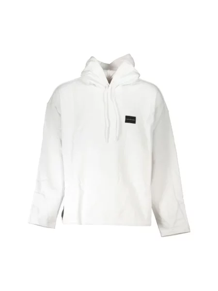 Bluza z kapturem Calvin Klein biała