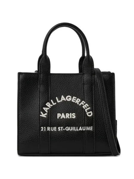 Мини чанта Karl Lagerfeld черно