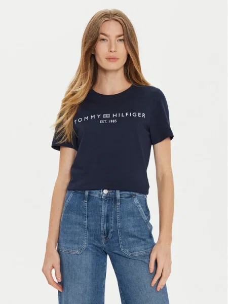 Тениска Tommy Hilfiger тъмносиньо