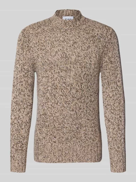 Sweter z dzianiny o kroju slim fit z czystego kaszmiru Ftc Cashmere beżowy