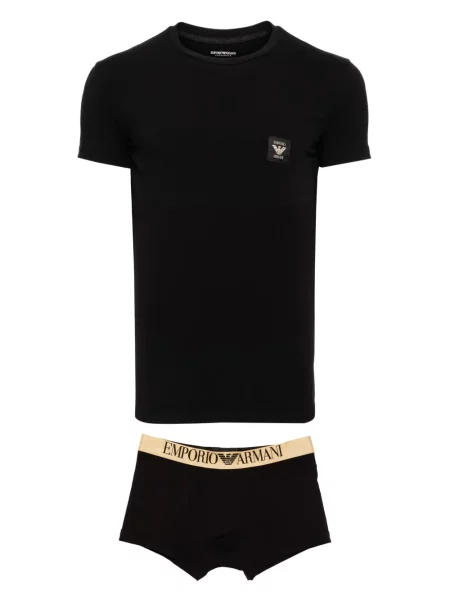 Tričko Emporio Armani černé