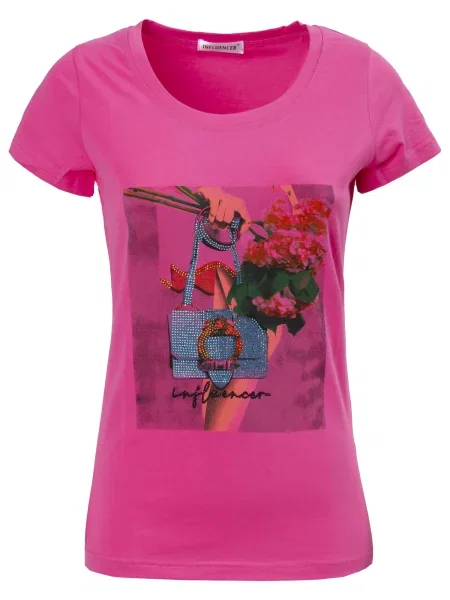 Influencer Tričko mix barev pink