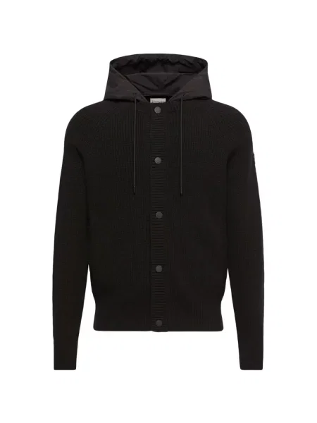 Hanorac cu glugă Moncler cu cordon negru