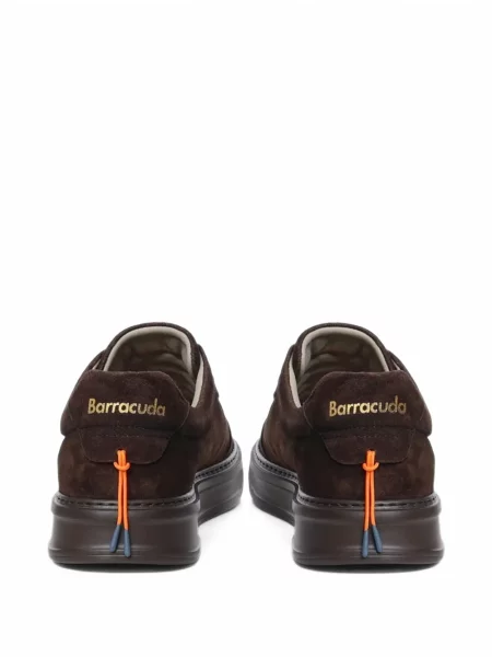 Sneakerși Baracuta din piele de căprioară maro