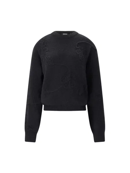 Dzianinowy sweter Rotate Birger Christensen czarny