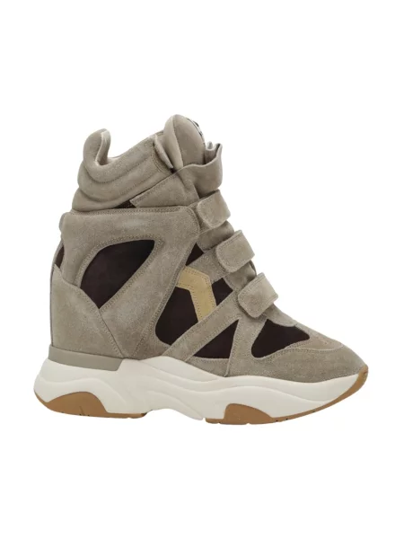 Sneakersy Isabel Marant zamszowe brązowe