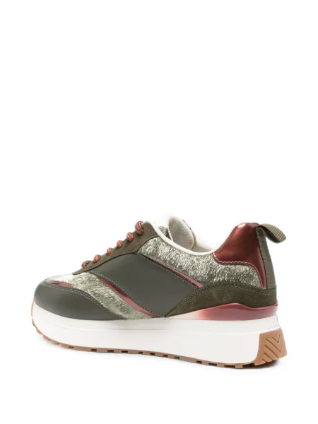 Bőr sneaker Liu Jo autogrammal zöld
