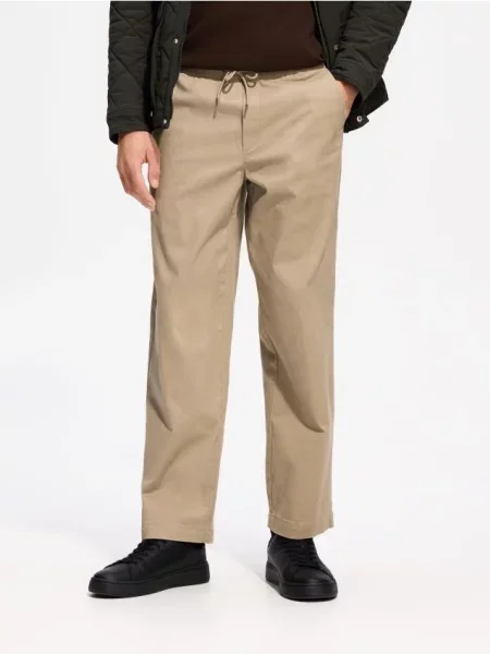 Reserved Pantaloni wide leg bej