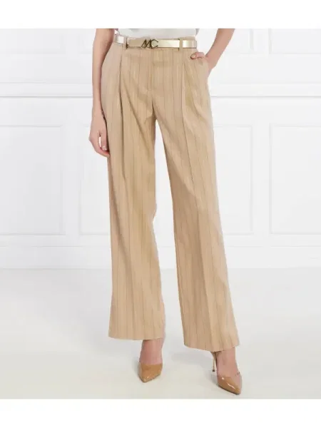 Marc Cain Pantaloni | cu adaos de in bej