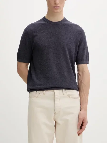 Tricou polo Marc O'polo tricotate albastru