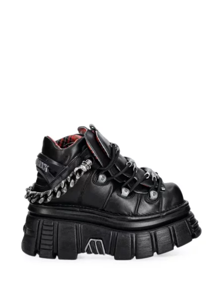 Botine New Rock cu platformă negru
