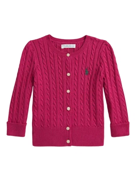 Kardigan dziecięcy Polo Ralph Lauren różowy