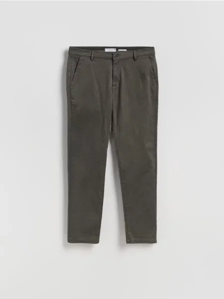 Клетчатые брюки Reserved зеленые