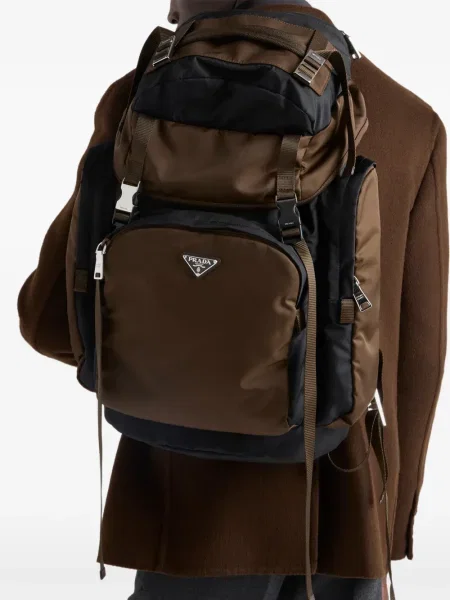 Rucsac Prada cu autograf maro