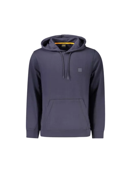 Dzianinowa bluza Boss Orange niebieska