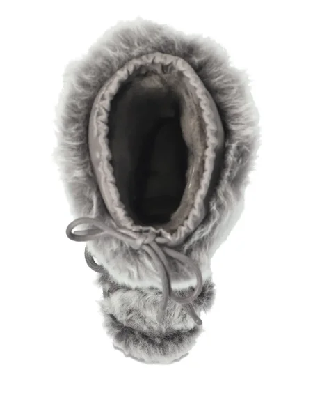 Čizmice Ugg s vezicama s čipkom siva