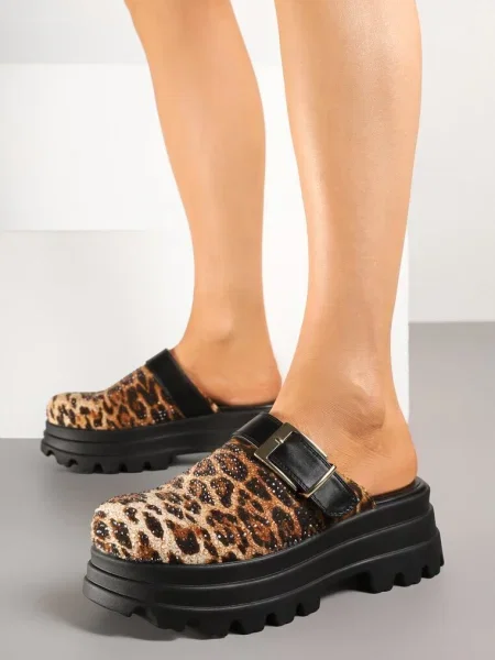 Papuci Sorelenna Imprimeu leopard