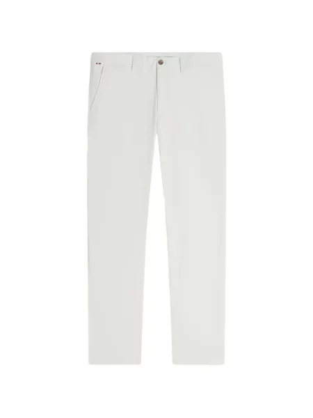 Pantaloni Tommy Hilfiger cu imagine alb