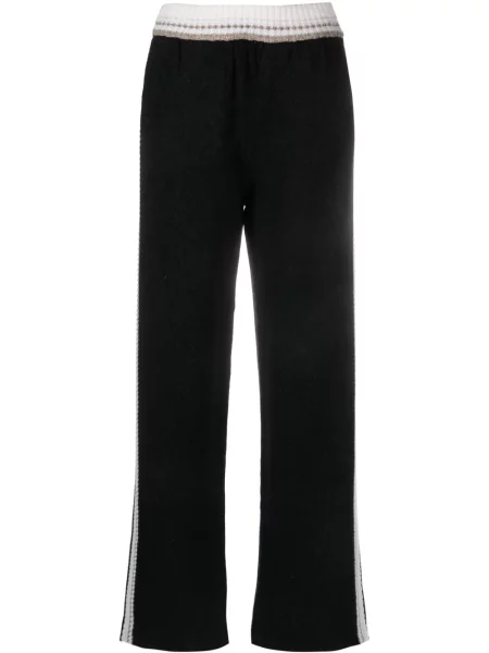 Pantaloni Barrie tricotate negru