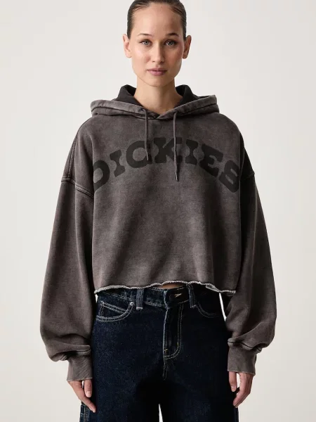 Decupat hanorac cu glugă Dickies cu glugă negru