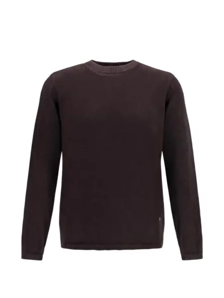 Pulover Brooksfield cu decolteu rotund maro