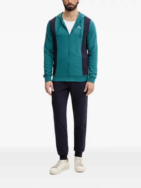 Hanorac cu glugă Puma cu imagine verde