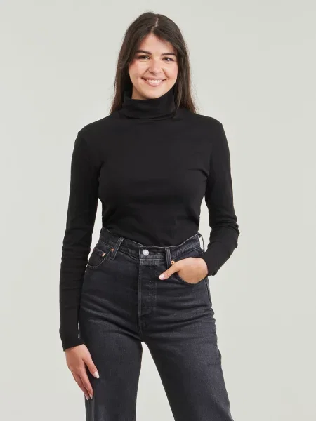 Majica dugih rukava Petit Bateau crna