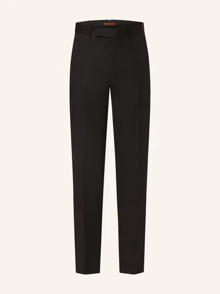 Zegna Chinosy Regular Fit schwarz czarne