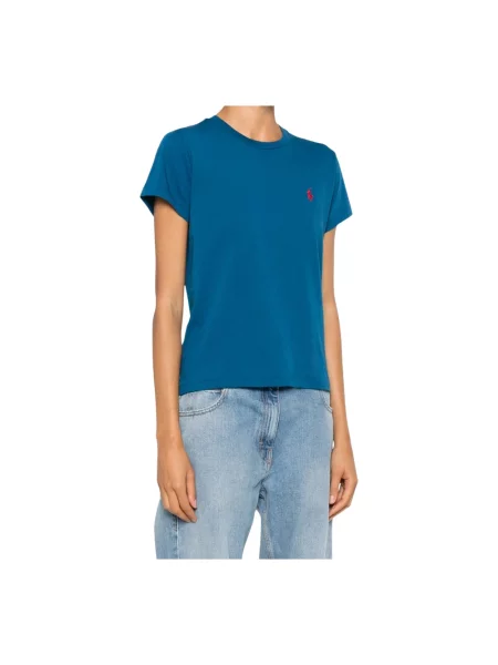 Koszulka Ralph Lauren z logo niebieska