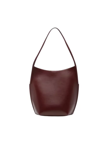 Shopperka Jil Sander skórzana brązowa