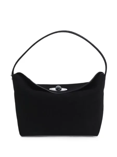 Geantă shopper Christopher Esber din piele de căprioară negru