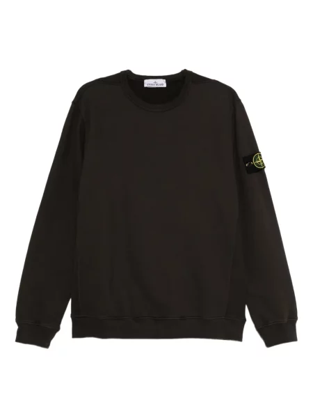 Hanorac crewneck Stone Island cu strasuri gri