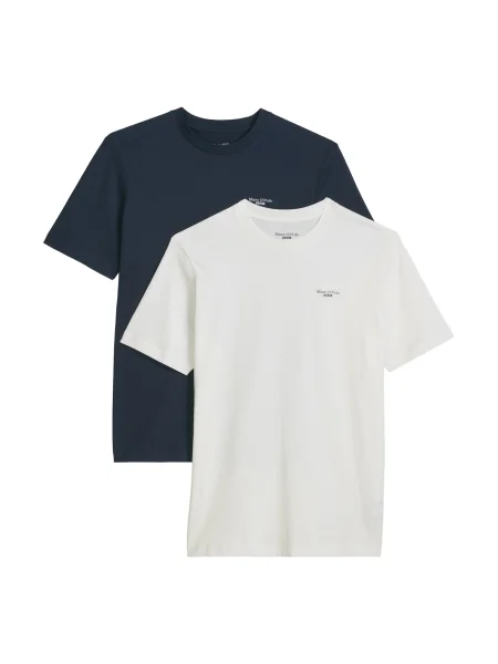 Marc O'Polo DENIM Tricou albastru închis alb