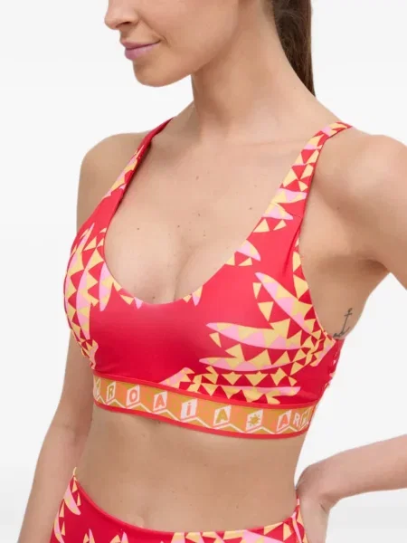 Geacă Adidas cu imagine alergare cu legături roșu