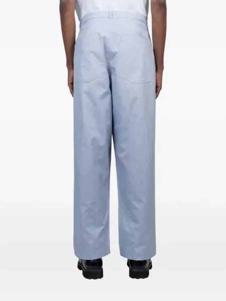 Plisované kalhoty Universal Works modré