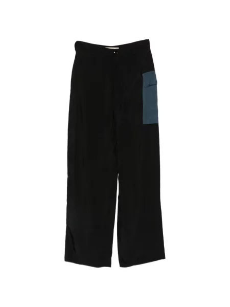 Pantaloni Marni cu buzunare aplicate negru
