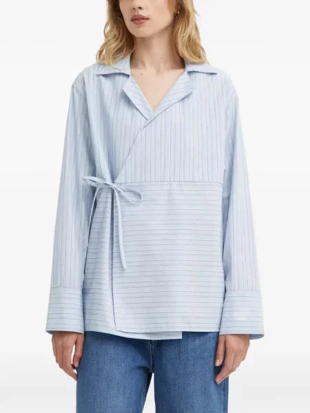 Top Samsøe Samsøe cu dungi albastru