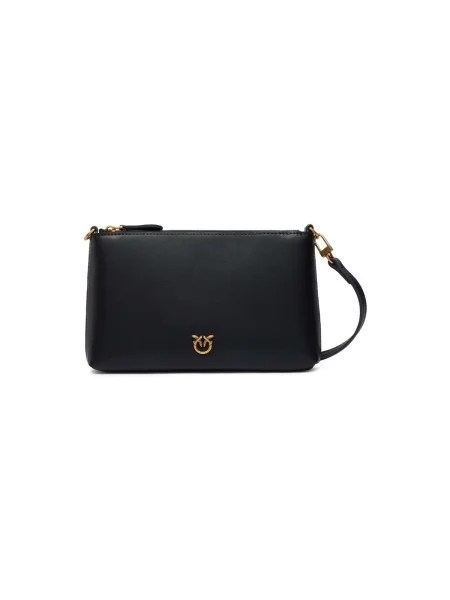 Rucsac Pinko fără toc din piele negru