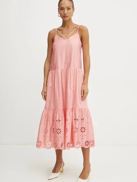 Obleka Fracomina oranžna