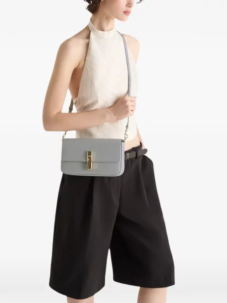 Geanta crossbody Furla gri