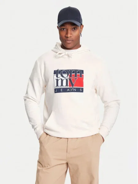 Tommy Jeans Pulóver fehér