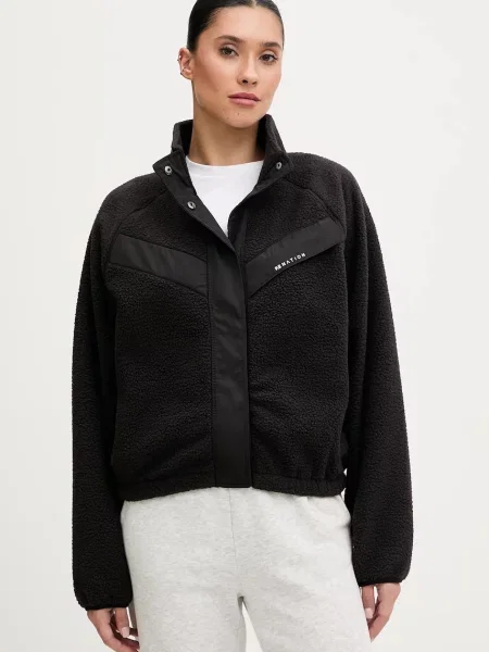 P.E Nation bluza polarowa Shelter Sherpa gładka czarny