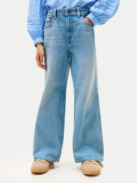 Kalhoty Tommy Hilfiger modré