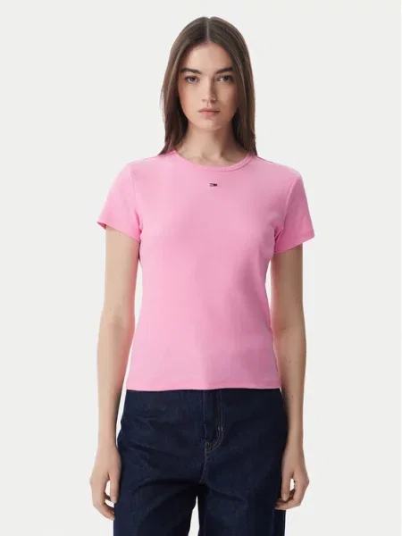 Tommy Jeans T-Shirt Essential jasny różowy