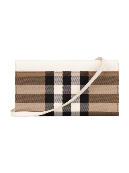 Torebka crossbody Burberry w kratę biała